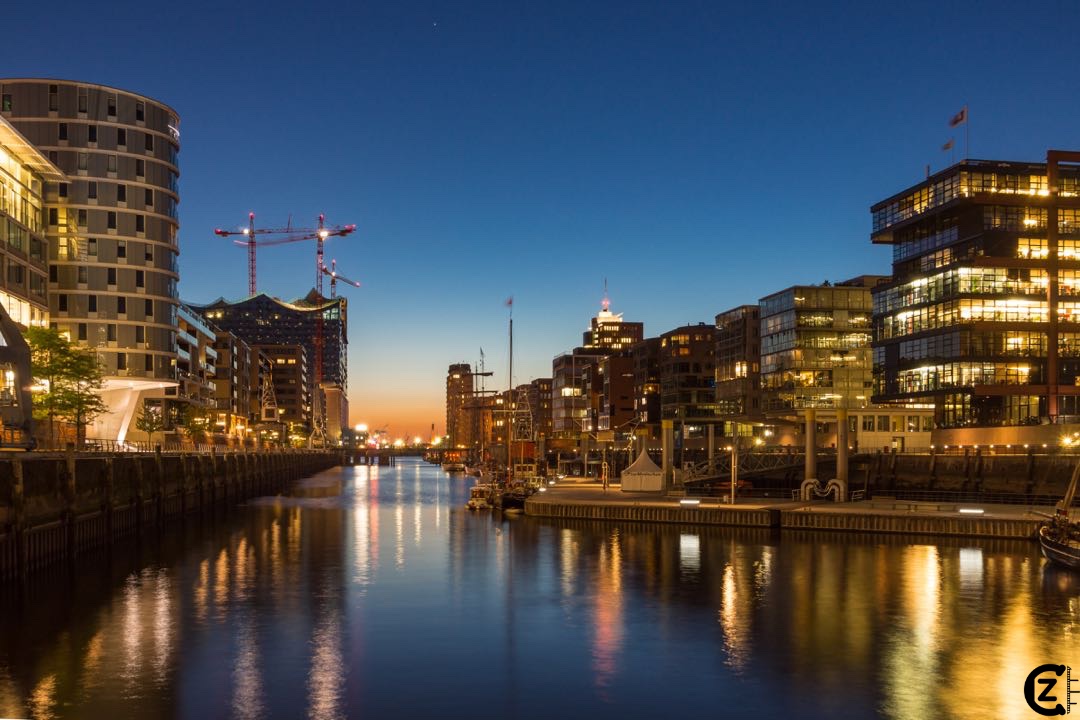 Hafencity bei Nacht